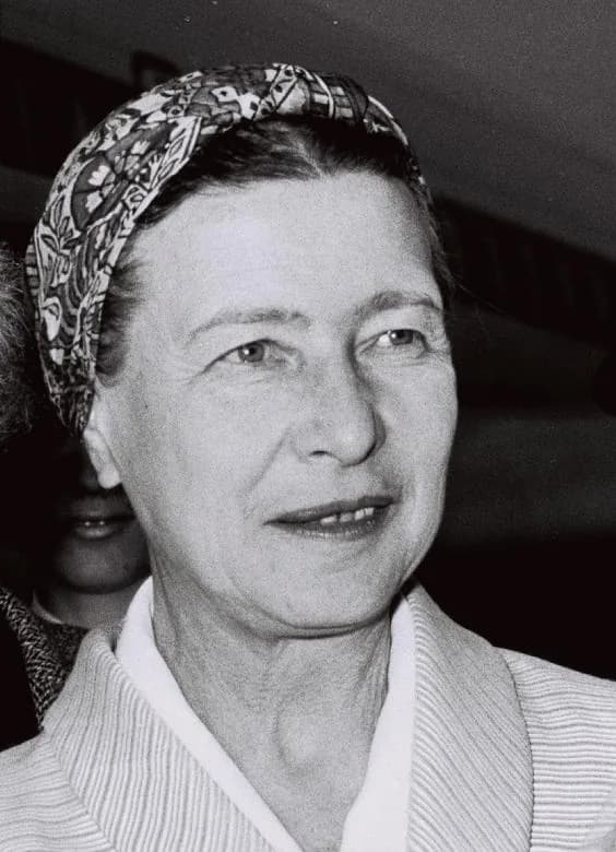 Fotografía de Simone de Beauvoir